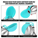 PetalPaw 2-in-1 Portable Dog Water Bottle
